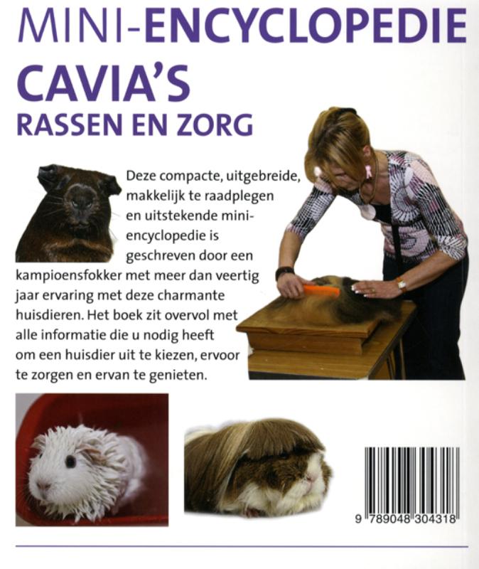 Cavia's rassen en zorg achterkant
