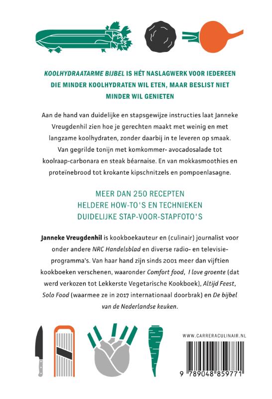 Koolhydraatarme bijbel / Kookbijbels achterkant