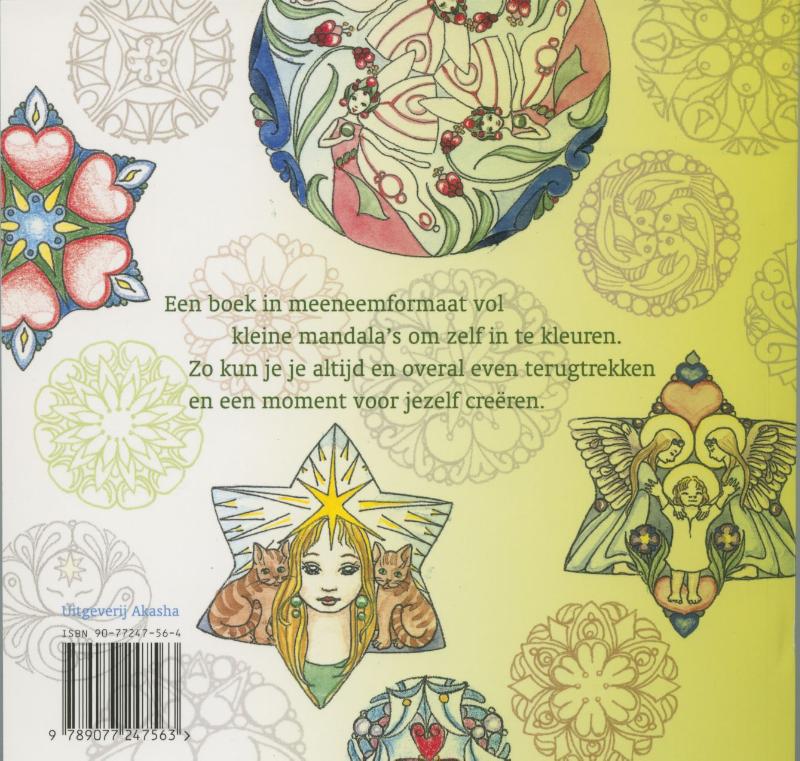 Klein Mandala Kleurboek achterkant