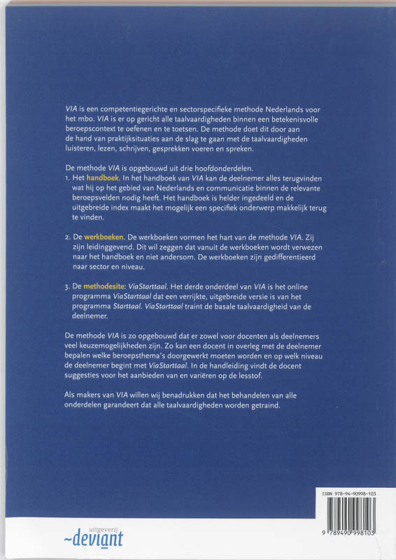 VIA werkboek 3F Techniek achterkant