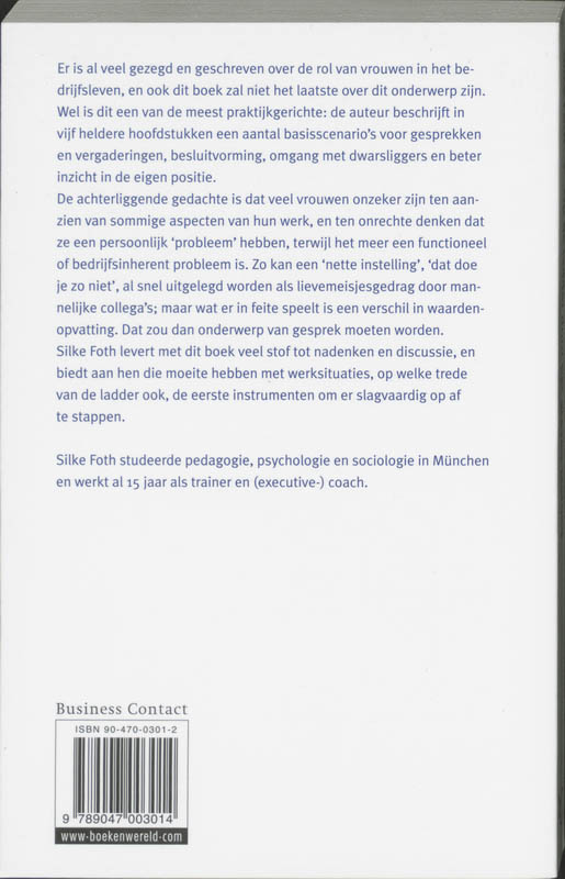 Op De Ladder Door Het Glazen Plafond achterkant