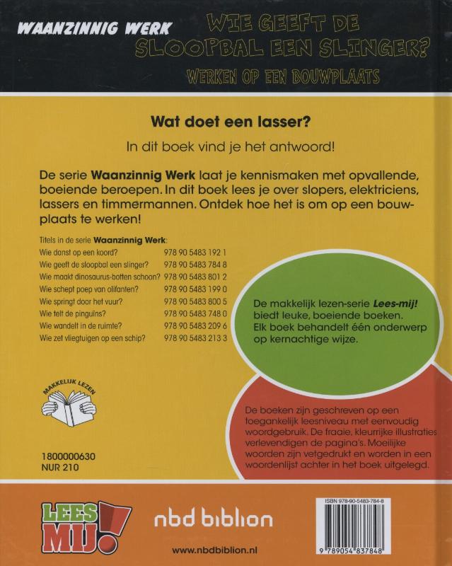 Wie geeft de sloopbal een slinger? / Waanzinnig werk achterkant