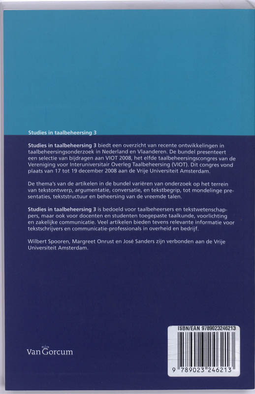 Studies In Taalbeheersing / 3 achterkant