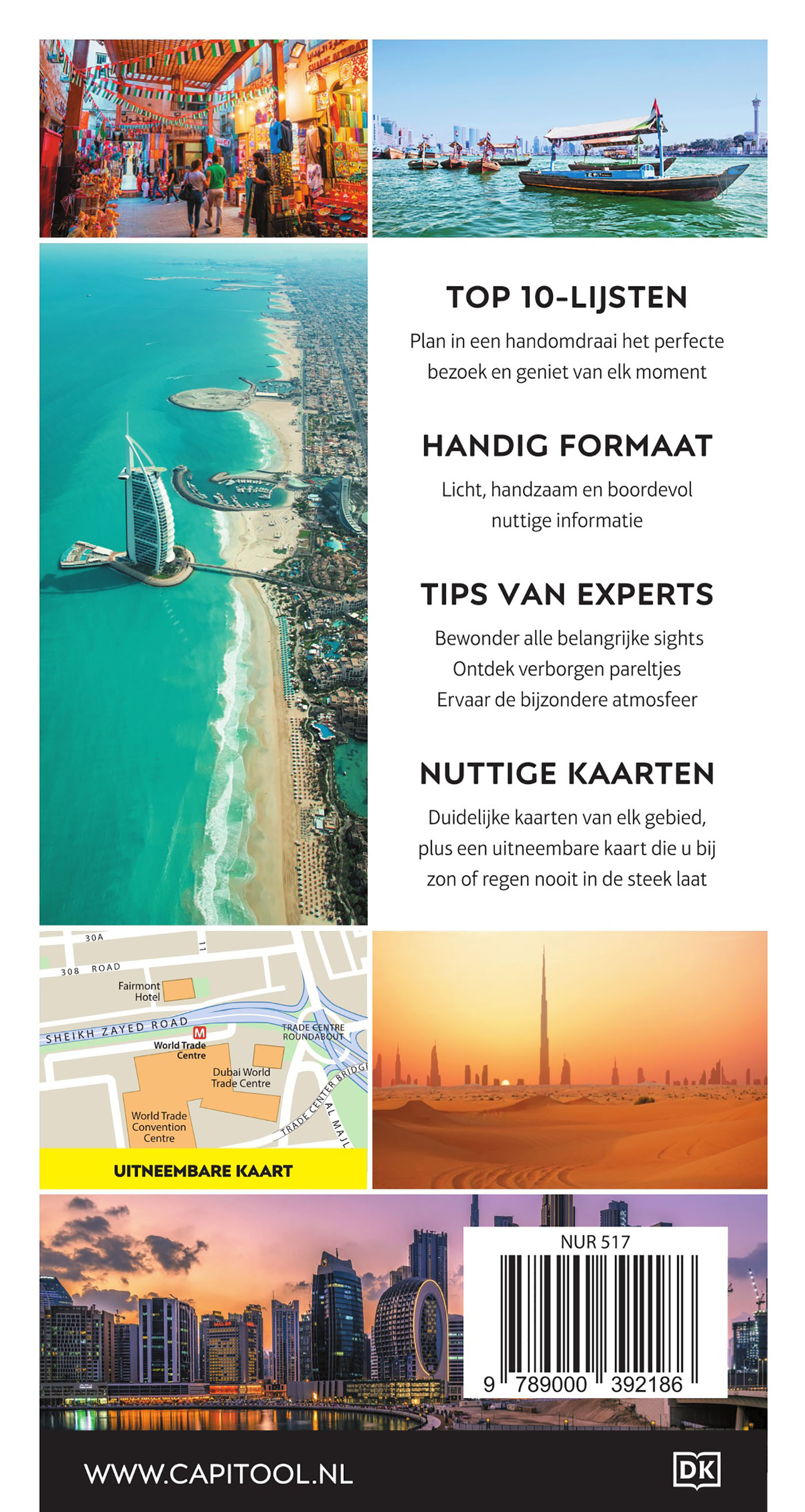 Dubai en Abu Dhabi / Capitool Reisgidsen Top 10 achterkant