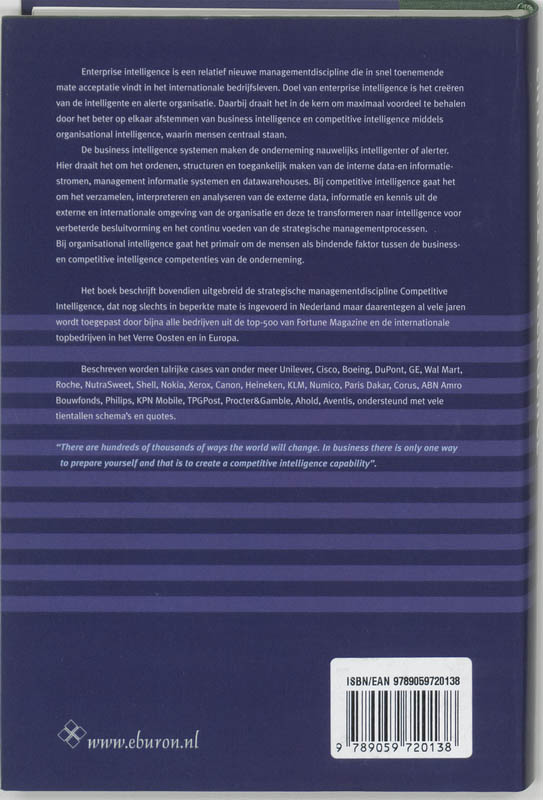 Enterprise intelligence achterkant