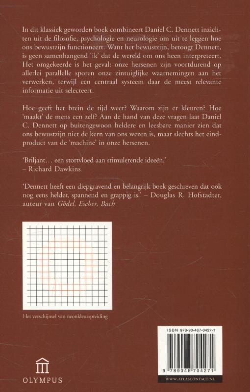 Het bewustzijn verklaard achterkant