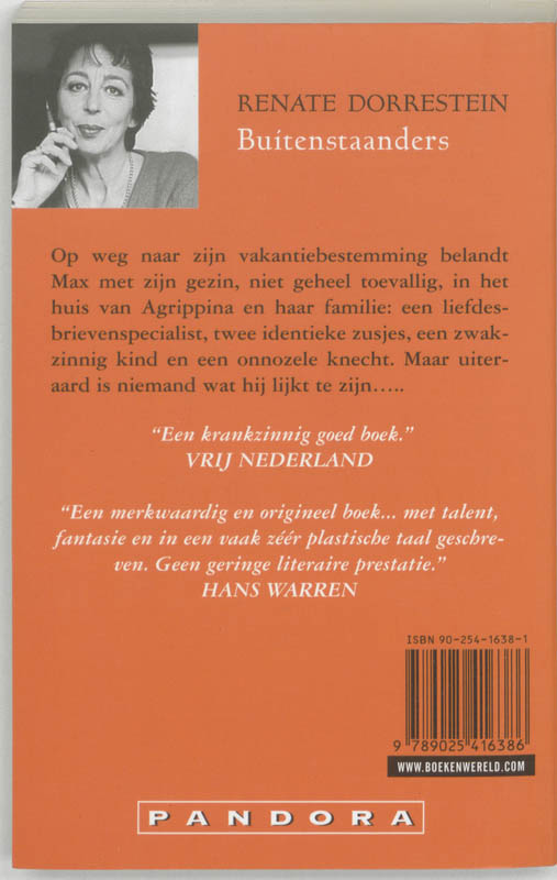 Buitenstaanders / Pandora literair achterkant