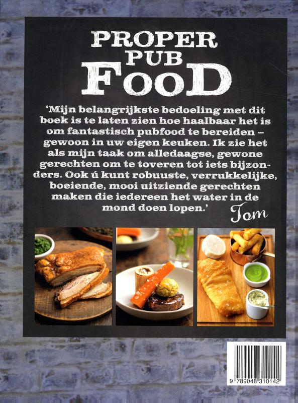 Proper pub food achterkant