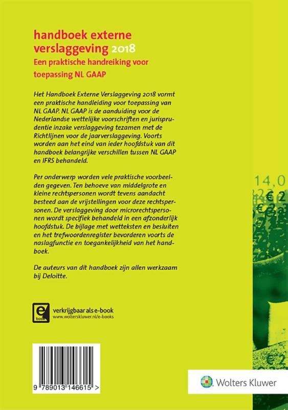 Handboek Externe Verslaggeving 2018 achterkant