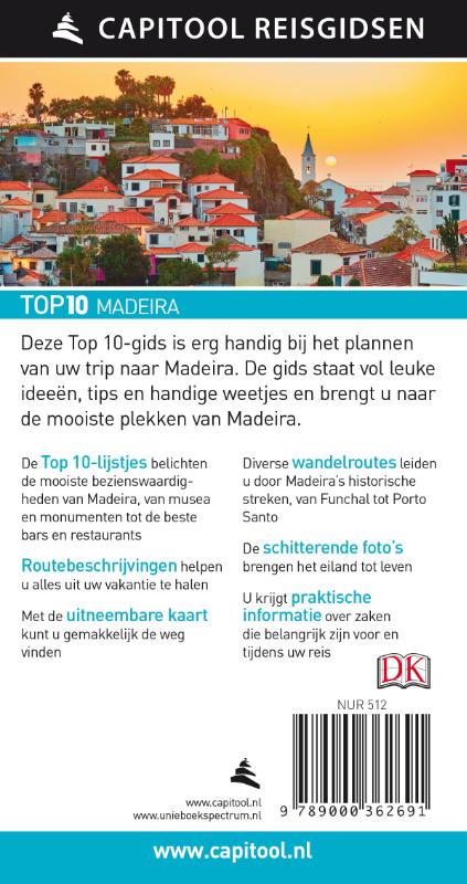 Capitool Reisgidsen Top 10  -   Madeira achterkant