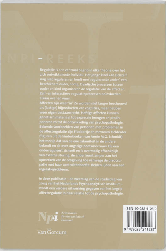 Affectregulatie bij kinderen / NPI-reeks achterkant