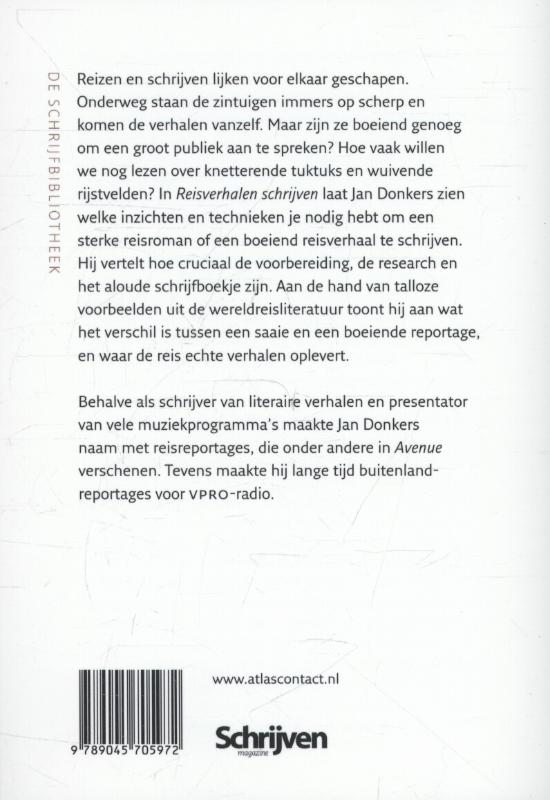 Reisverhalen schrijven / De schrijfbibliotheek achterkant