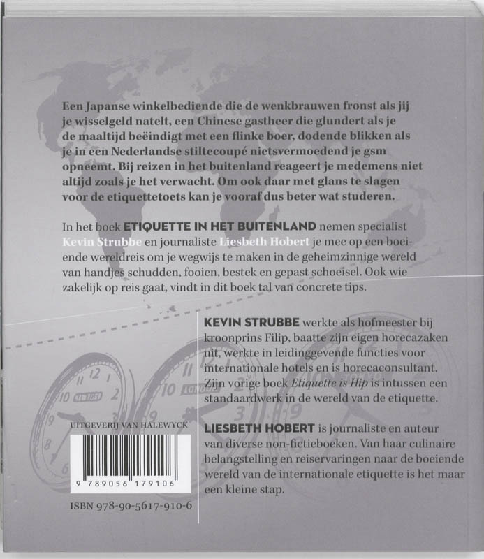 Etiquette in het buitenland achterkant
