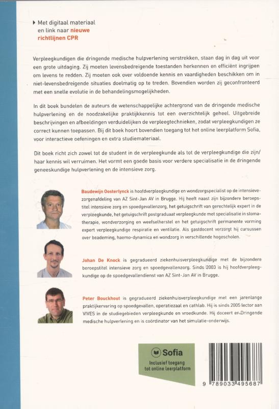 Dringende medische hulpverlening door verpleegkundigen achterkant