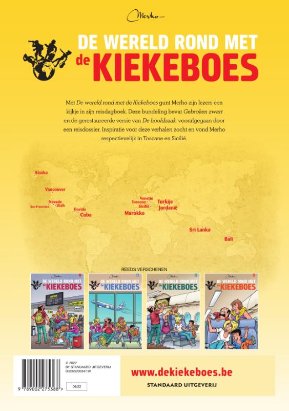de Kiekeboes 5 -   De wereld rond met de Kiekeboes achterkant