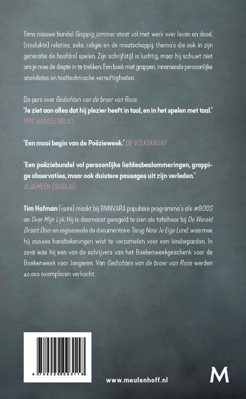 Grappig jammer achterkant