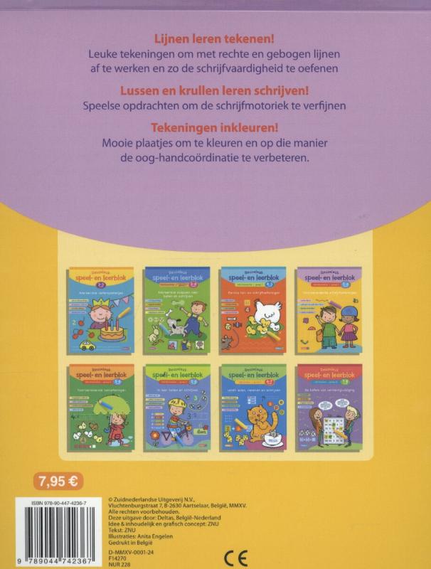 Reuzeleuk speel- en leerblok 3de kleuterklas; Groep 2; 5-6 jaar achterkant