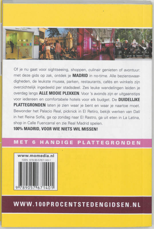 100% Madrid / 100% stedengidsen achterkant