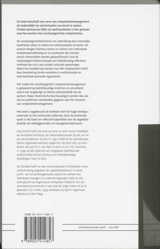 Resultaatgericht competentiemanagement / PM-reeks achterkant