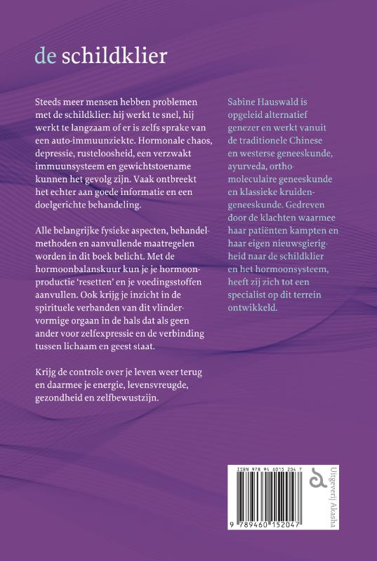 De schildklier achterkant