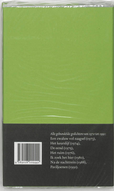 Eerdere gedichten achterkant