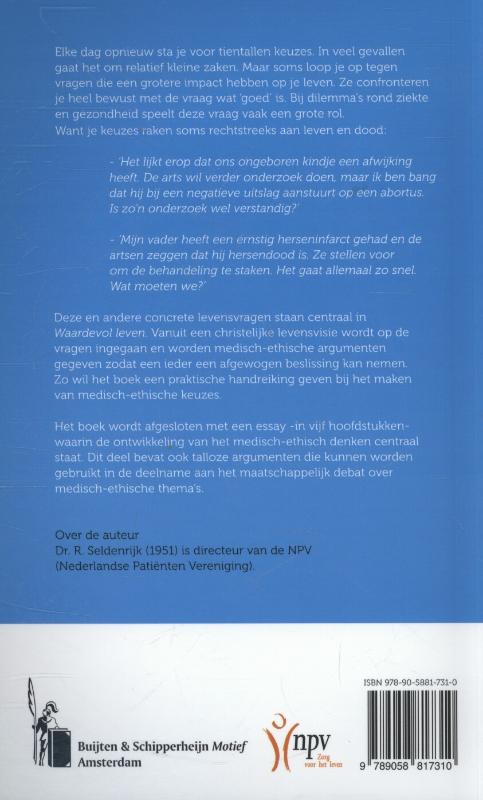 Waardevol leven achterkant