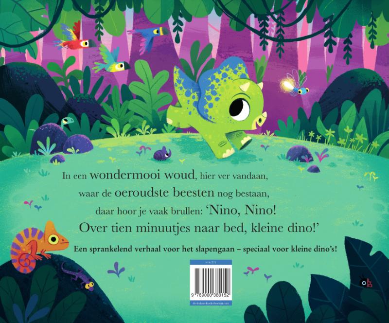 Over tien minuutjes naar bed kleine dino / Over tien minuutjes naar bed achterkant