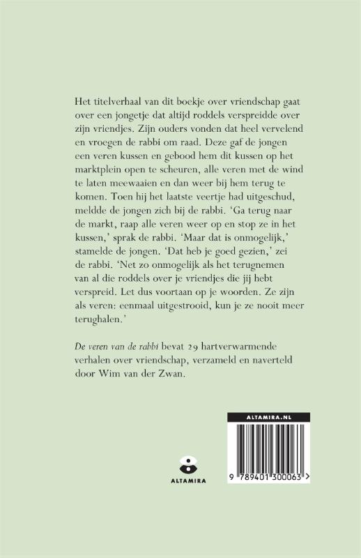 De veren van de rabbi achterkant