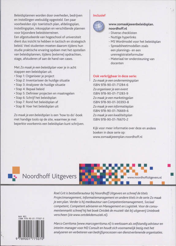 Zo maak je een beleidsplan achterkant