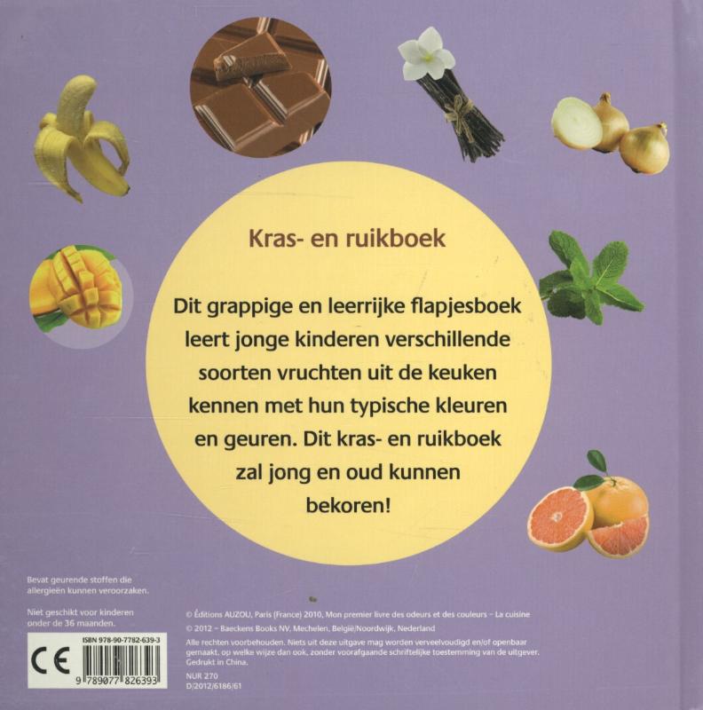 Mijn eerste boek over geuren en kleuren in de keuken achterkant