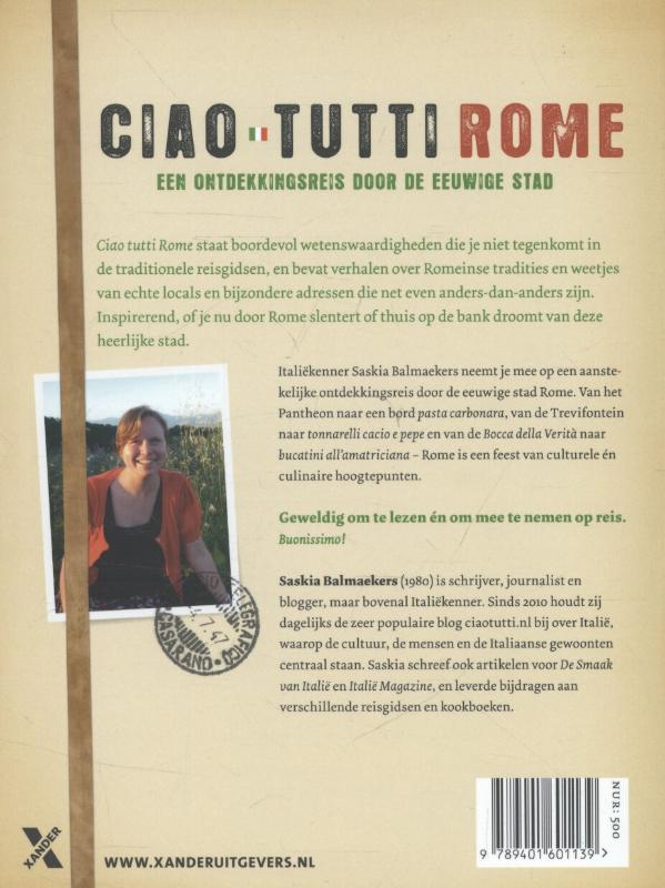 Ciao tutti Rome achterkant