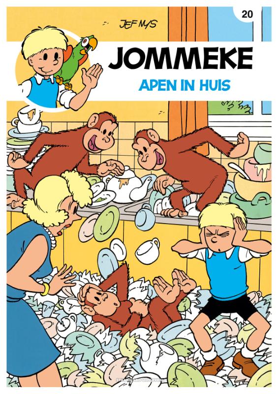 Jommeke 020. Apen in huis