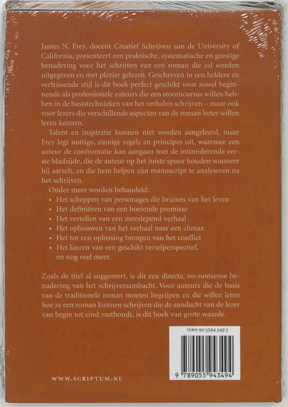Zo Schrijf Je Een Verdomd Goede Roman achterkant