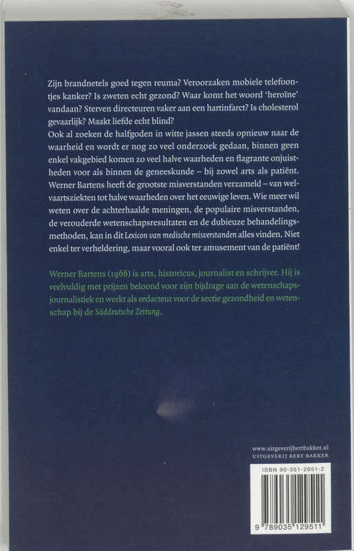 Lexicon Van Medische Misverstanden achterkant