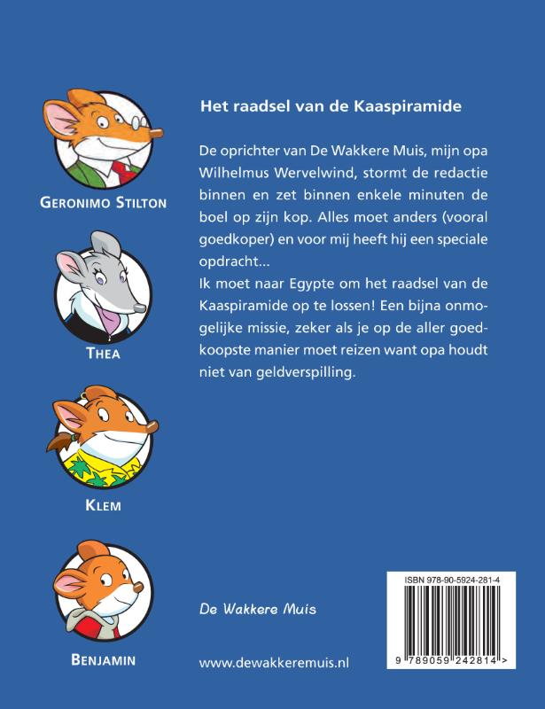 Het raadsel van de Kaaspiramide / Geronimo Stilton / 6 achterkant