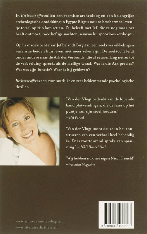 Het laatste offer achterkant