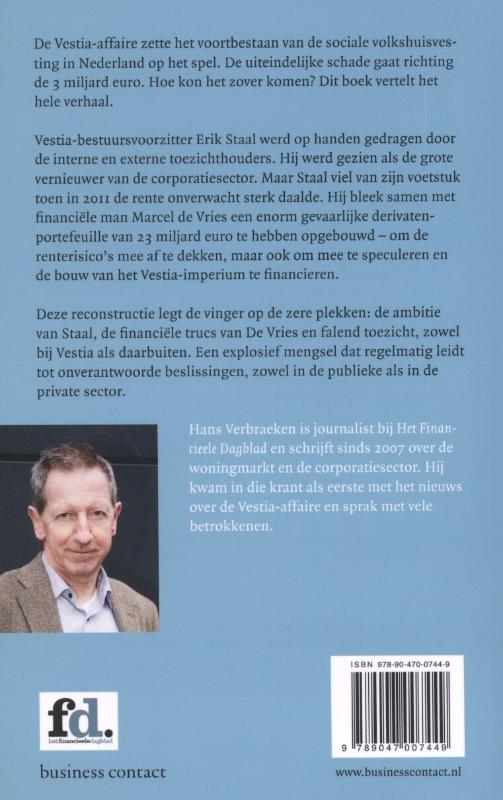 De vrije val van Vestia achterkant