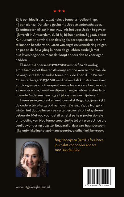 De oude actrice en ik achterkant