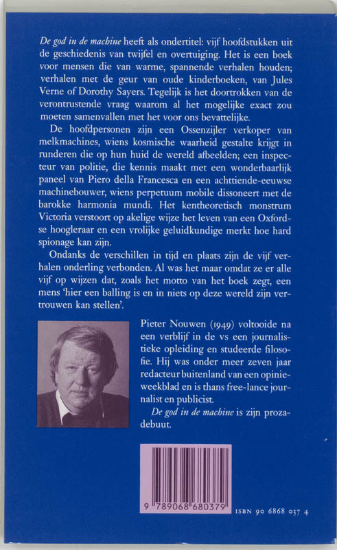 De god in de machine achterkant
