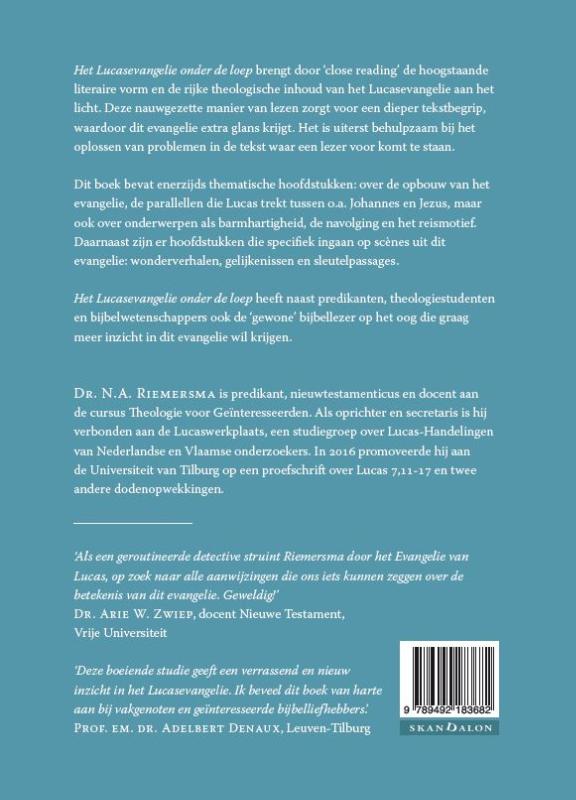 Het Lucasevangelie onder de loep achterkant