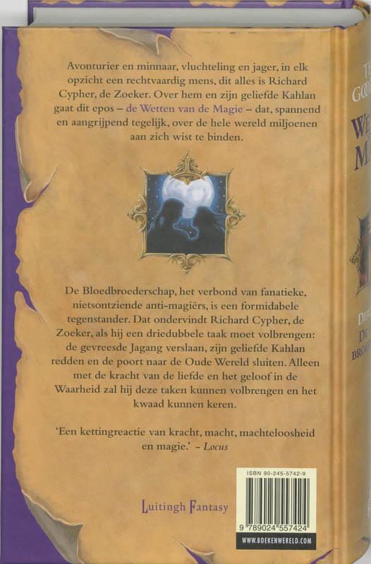 De bloedbroederschap / De wetten van de magie / 3 achterkant