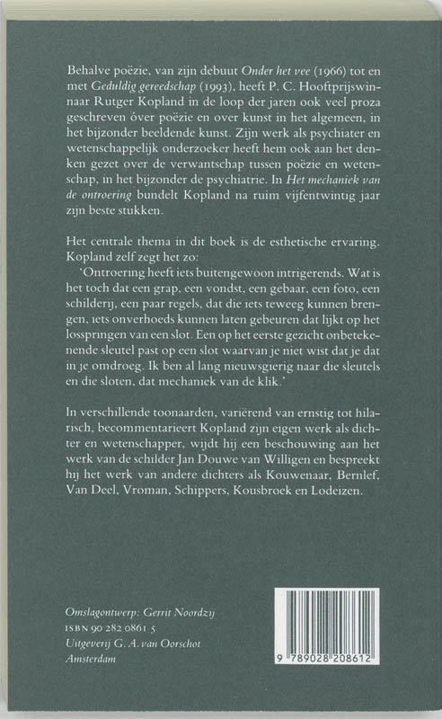 Mechaniek Van De Ontroering achterkant