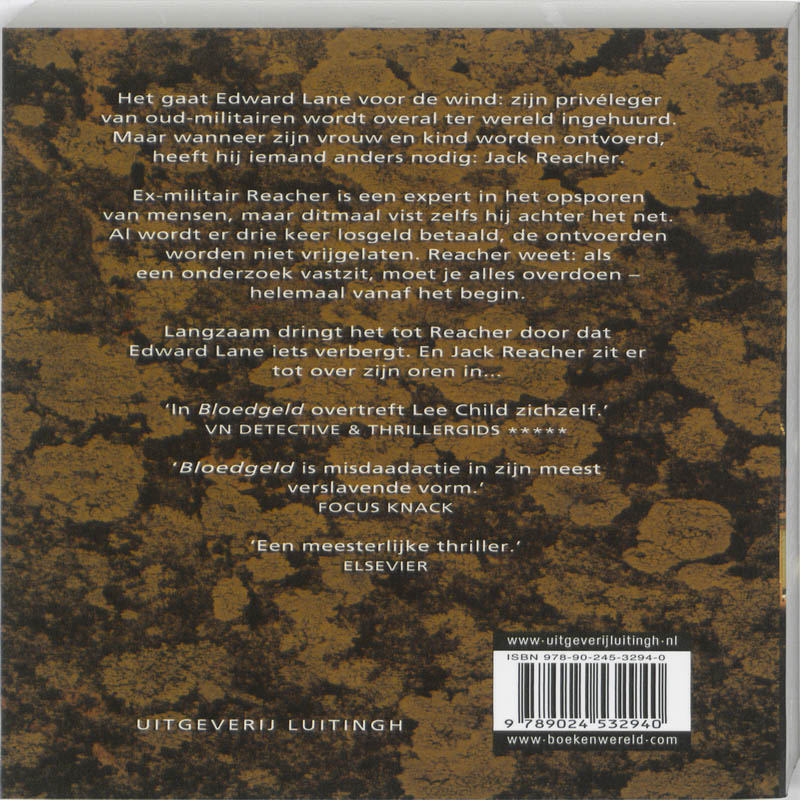 Bloedgeld / Jack Reacher / 10 achterkant