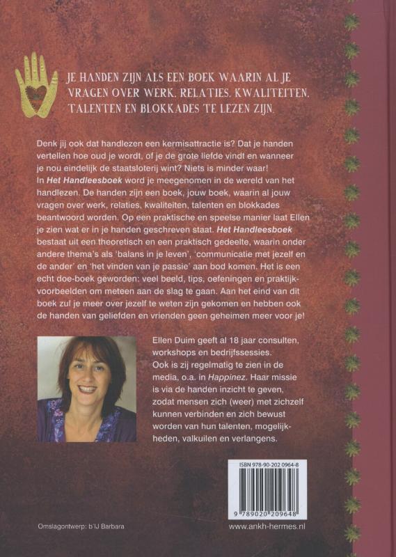 Het handleesboek achterkant