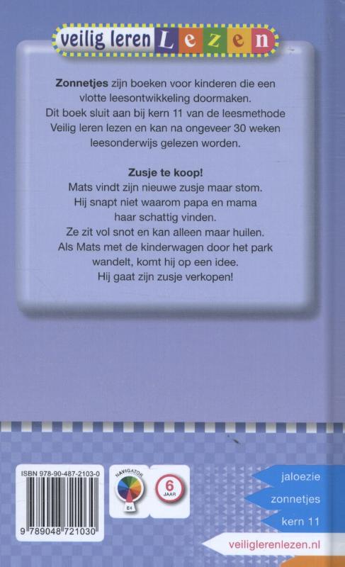 Zusje te koop! achterkant