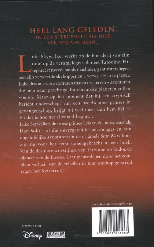 Star Wars trilogie achterkant