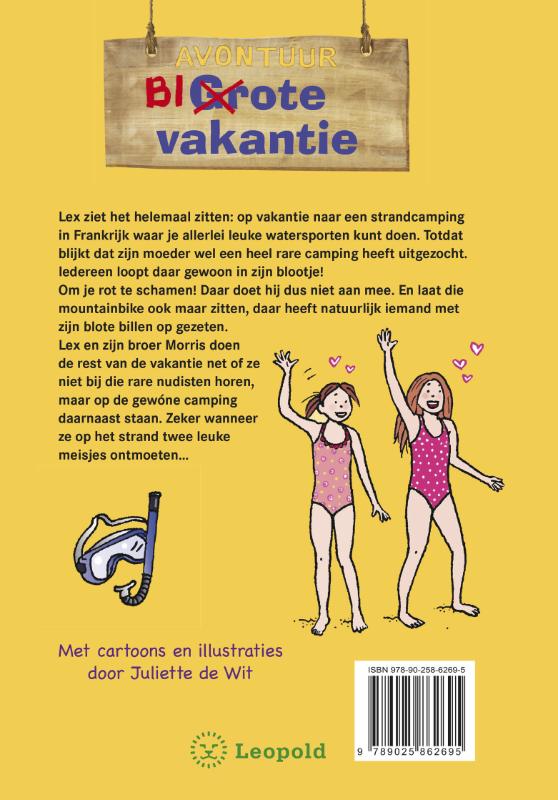 Blote vakantie / Zoeklicht dyslexie achterkant