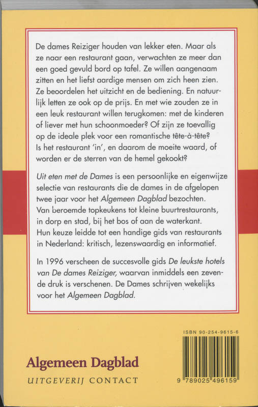 Uit Eten Met De Dames achterkant