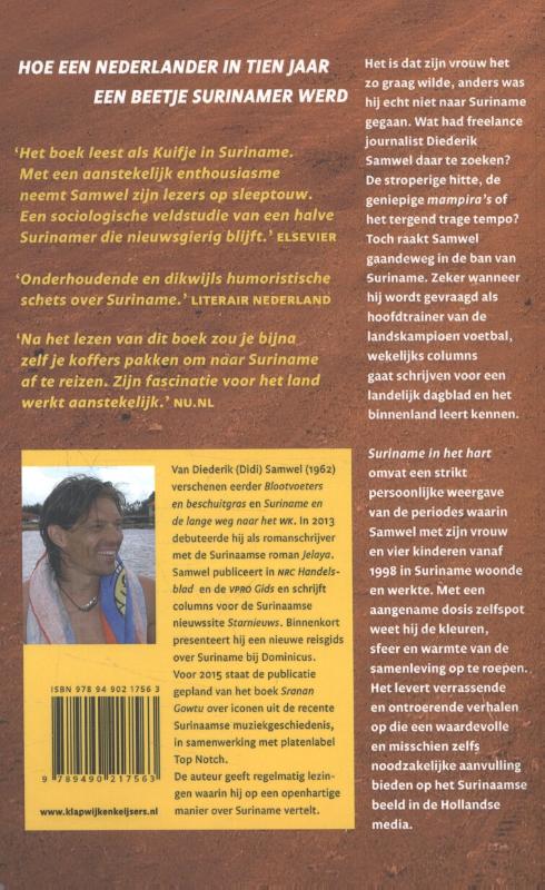 Suriname in het hart achterkant