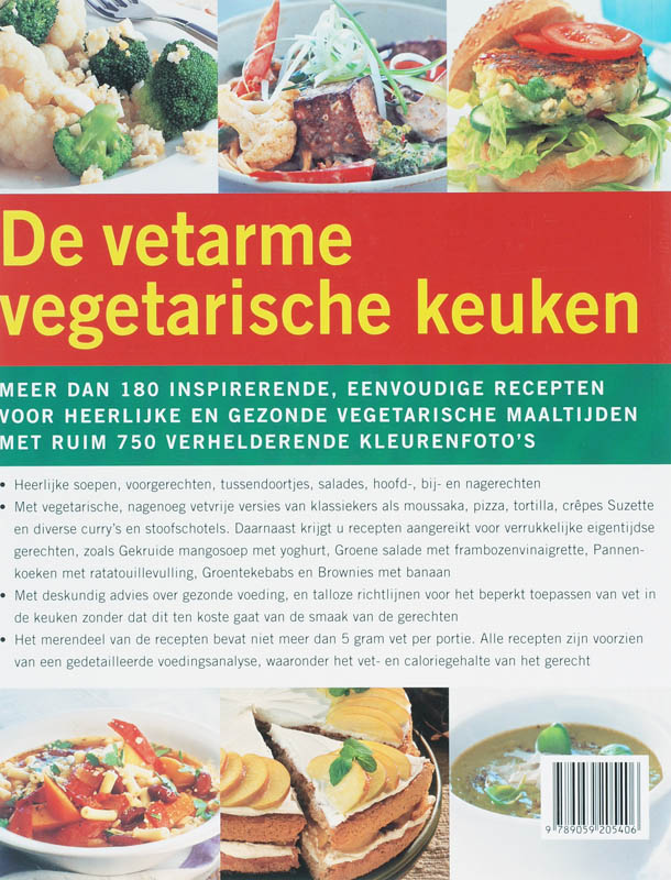 De Vetarme Vegetarische Keuken achterkant